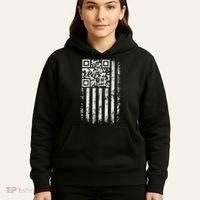 Funny Qr Scan Me President Trump 4547 Trump Dancing Code Hoodie thumb 5