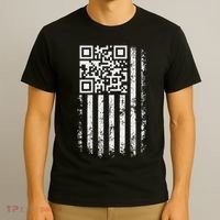 Funny Qr Scan Me President Trump 4547 Trump Dancing Code T-Shirt thumb 3