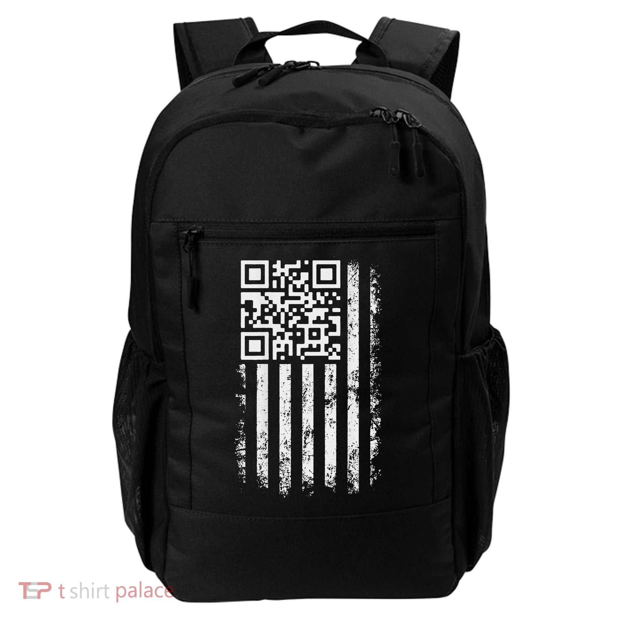 Funny Qr Scan Me President Trump 4547 Trump Dancing Code Backpack