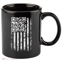Funny Qr Scan Me President Trump 4547 Trump Dancing Code 11oz C Handle Ceramic Mug thumb 0