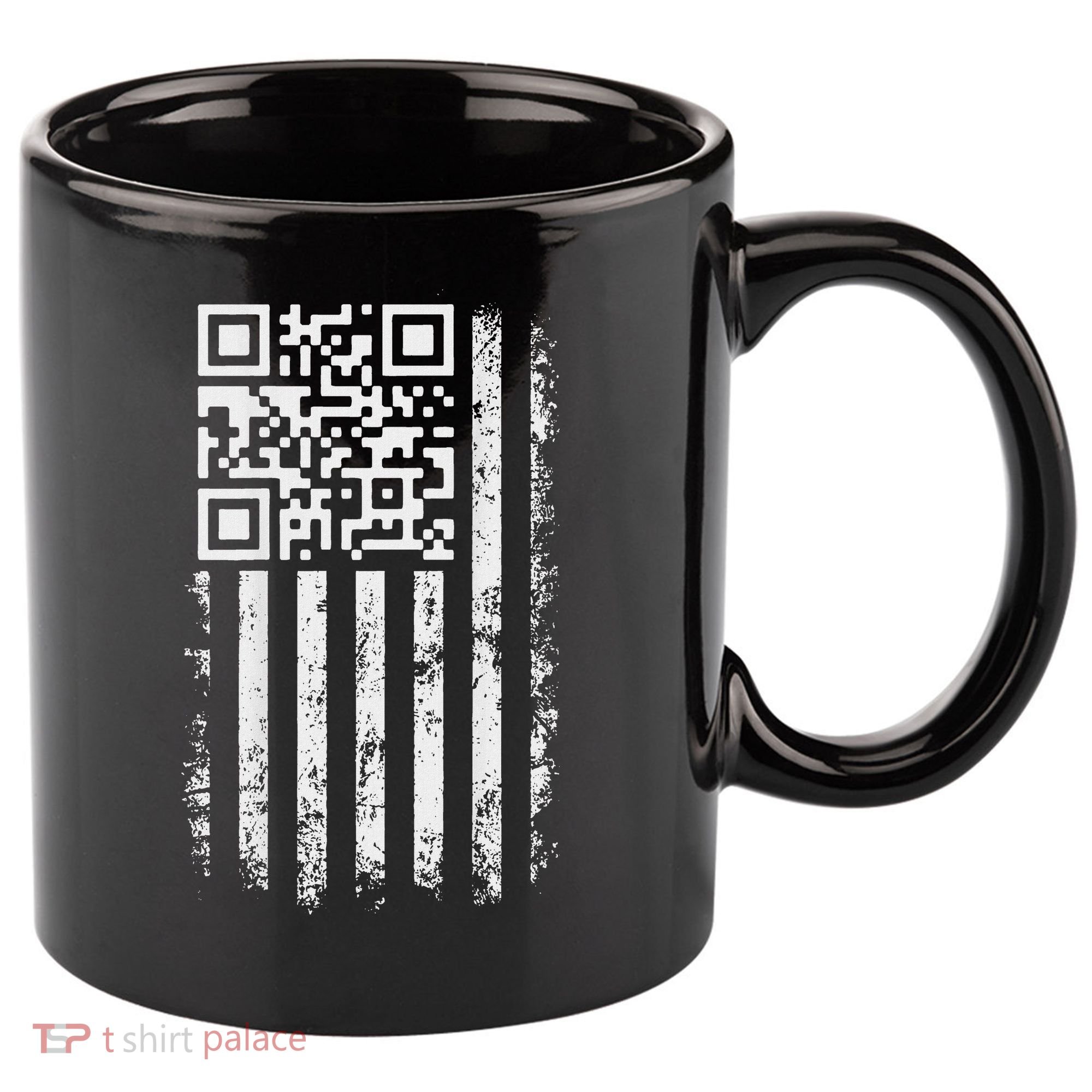 Funny Qr Scan Me President Trump 4547 Trump Dancing Code 11oz C Handle Ceramic Mug