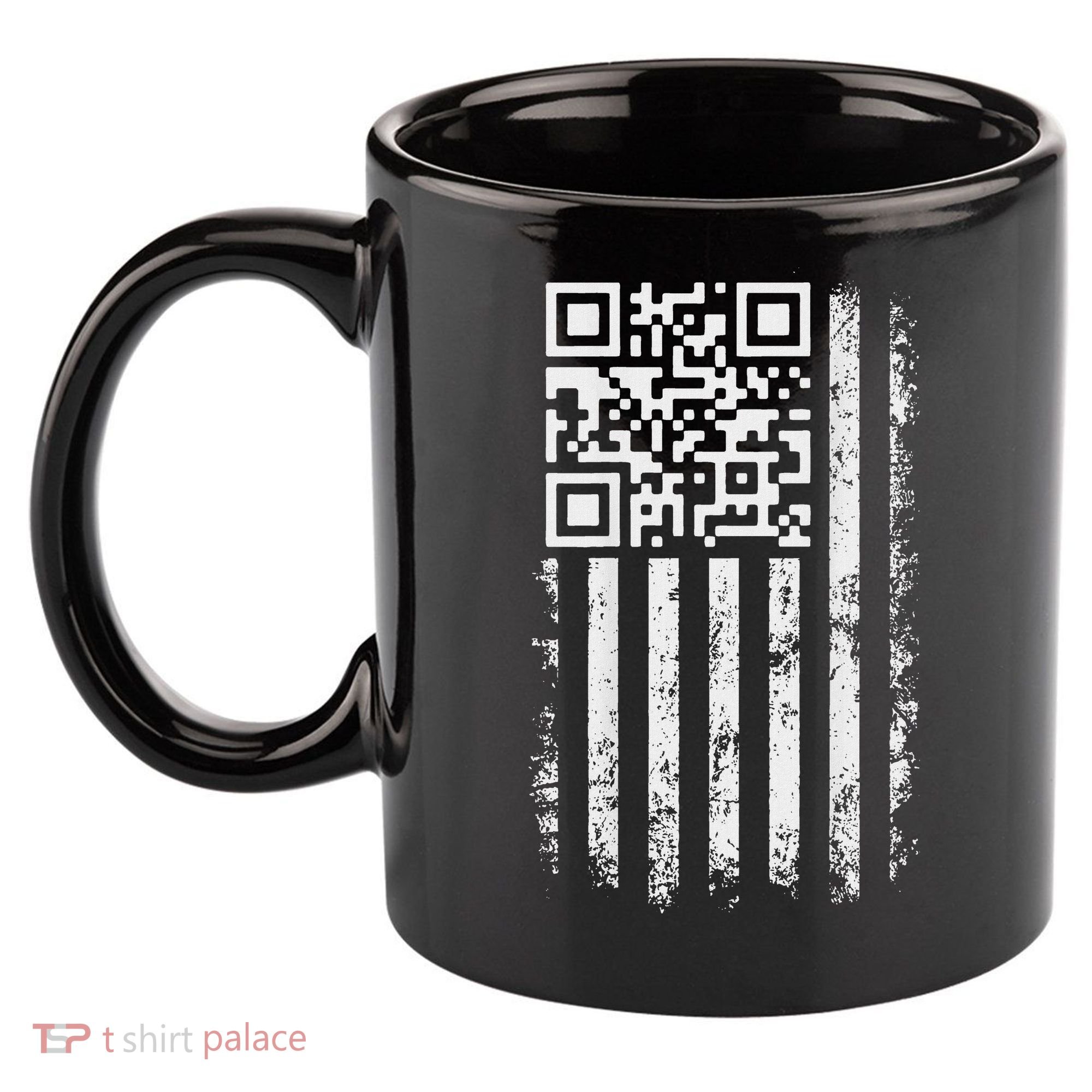 Funny Qr Scan Me President Trump 4547 Trump Dancing Code 11oz C Handle Ceramic Mug