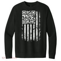 Funny Qr Scan Me President Trump 4547 Trump Dancing Code V.I.T. Fleece Crew Sweatshirt thumb 0