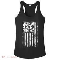 Funny Qr Scan Me President Trump 4547 Trump Dancing Code Ladies PosiCharge Competitor Racerback Tank thumb 0