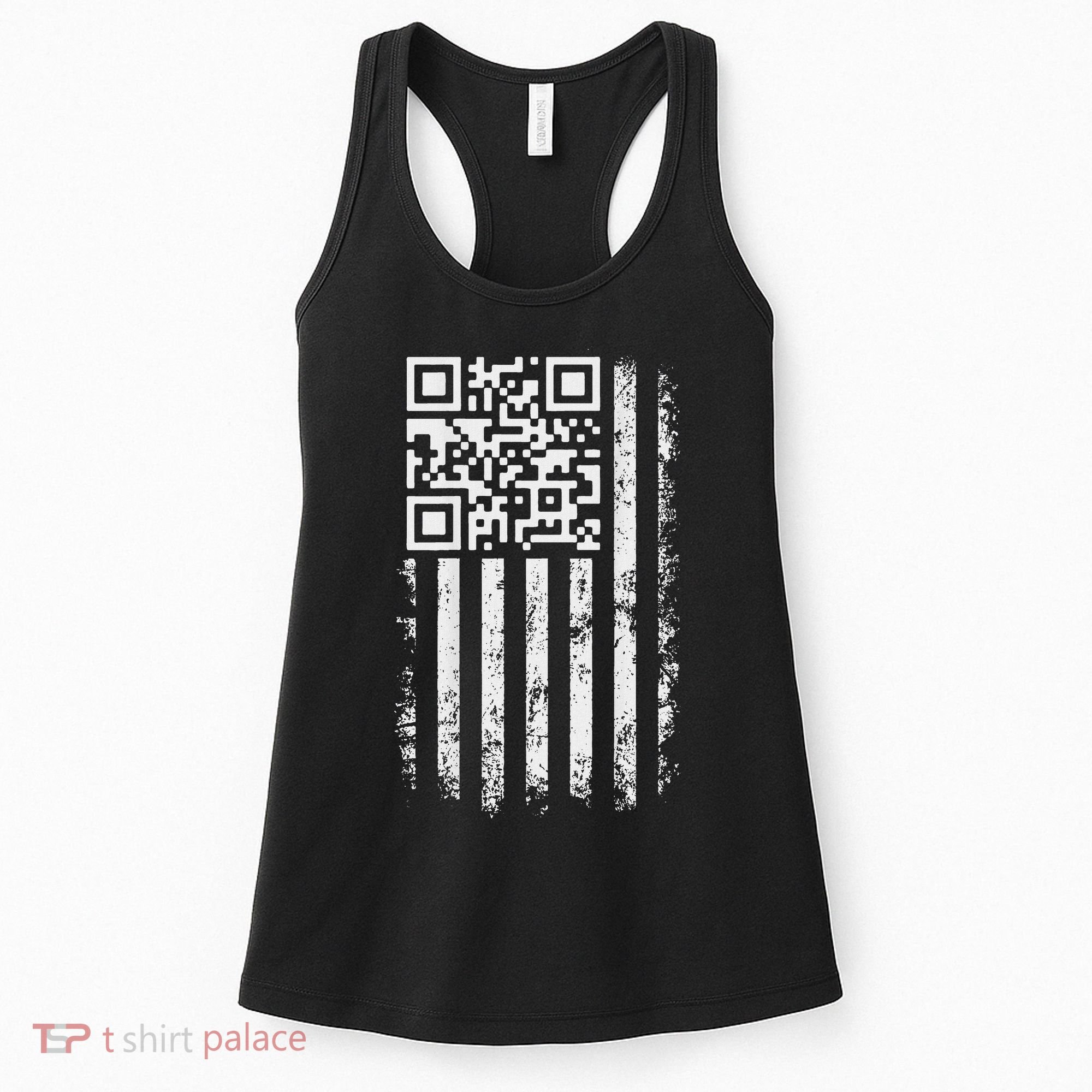 Funny Qr Scan Me President Trump 4547 Trump Dancing Code Women's Tank Top