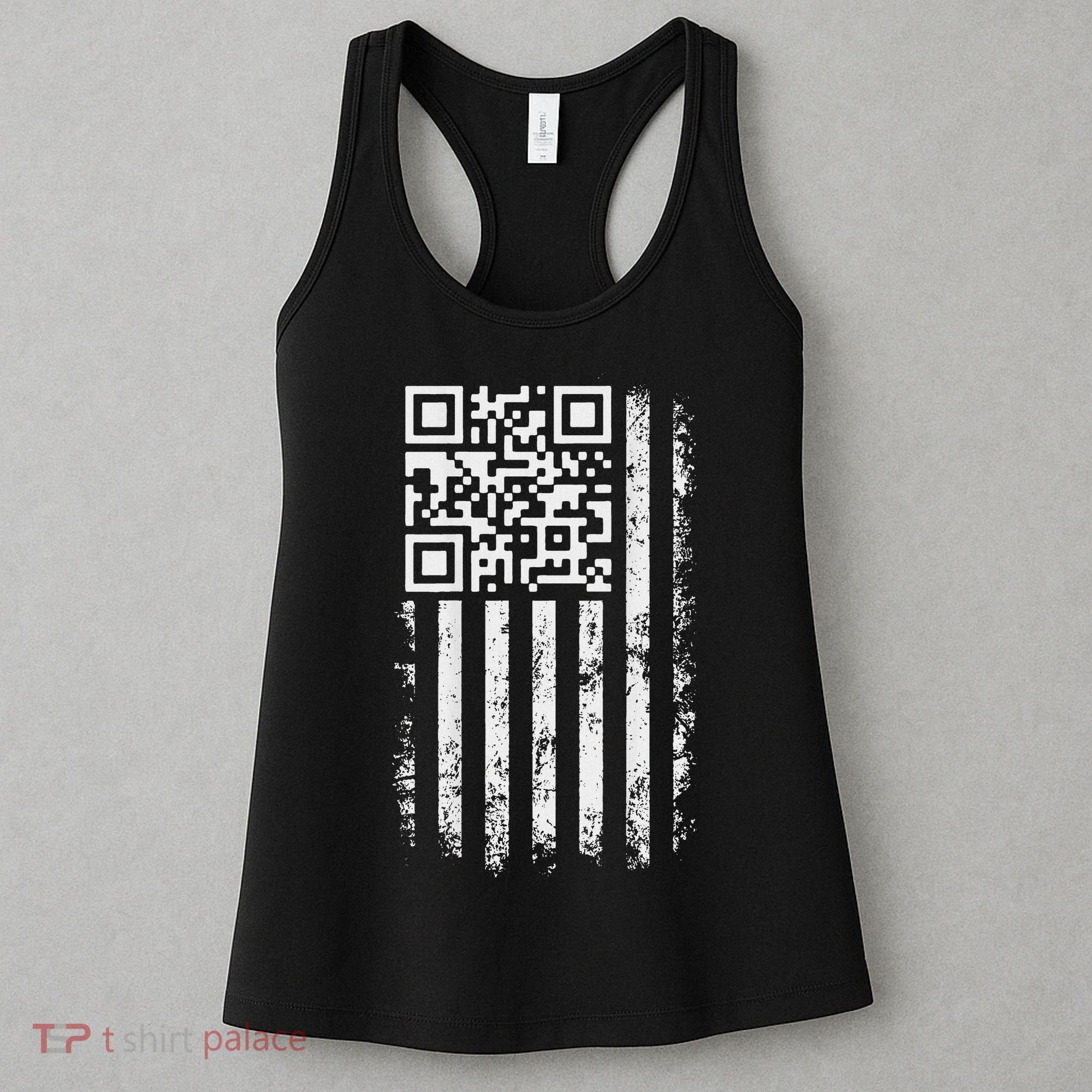 Funny Qr Scan Me President Trump 4547 Trump Dancing Code Women's Tank Top