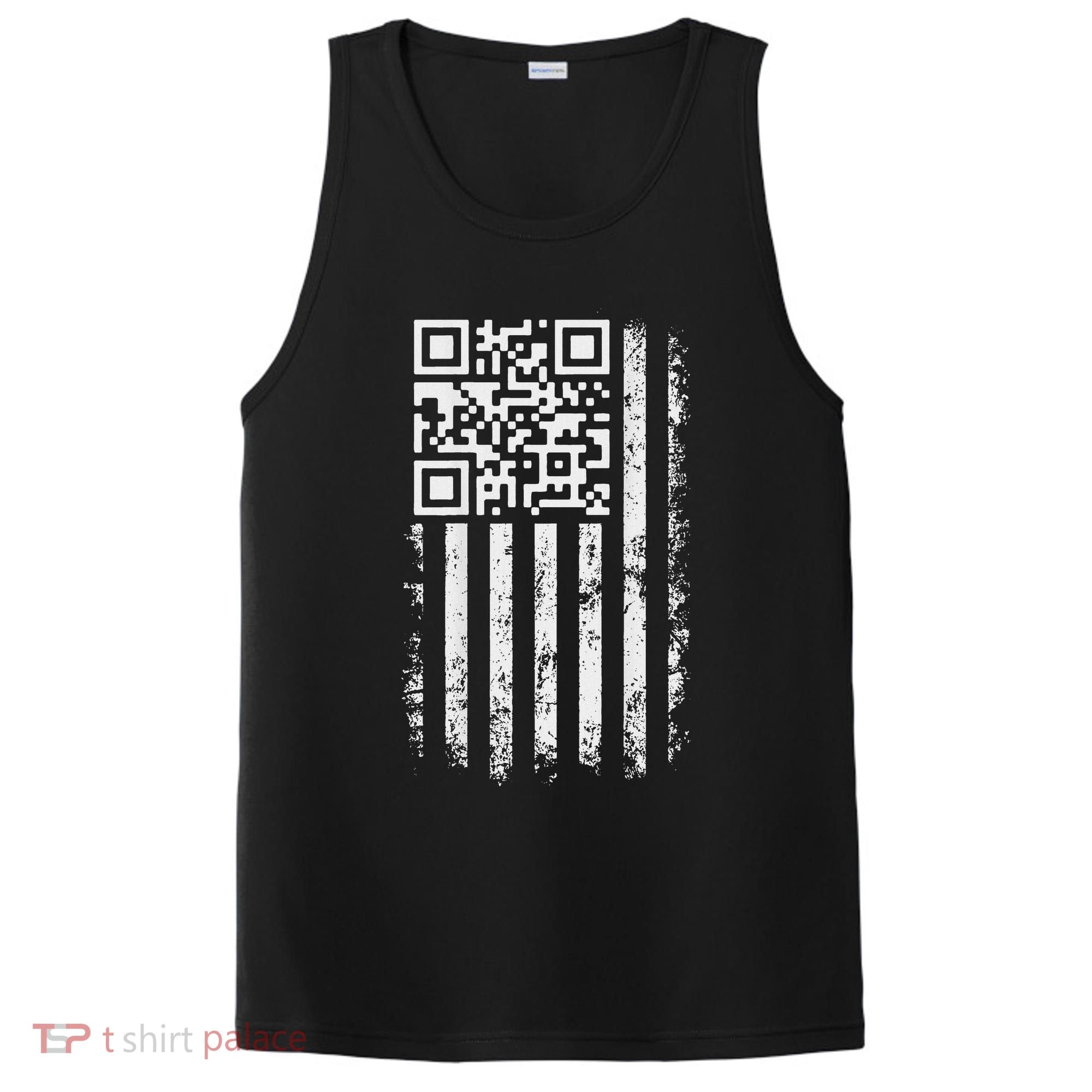 Funny Qr Scan Me President Trump 4547 Trump Dancing Code PosiCharge Competitor Tank