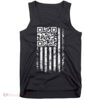 Funny Qr Scan Me President Trump 4547 Trump Dancing Code Tank Top thumb 0