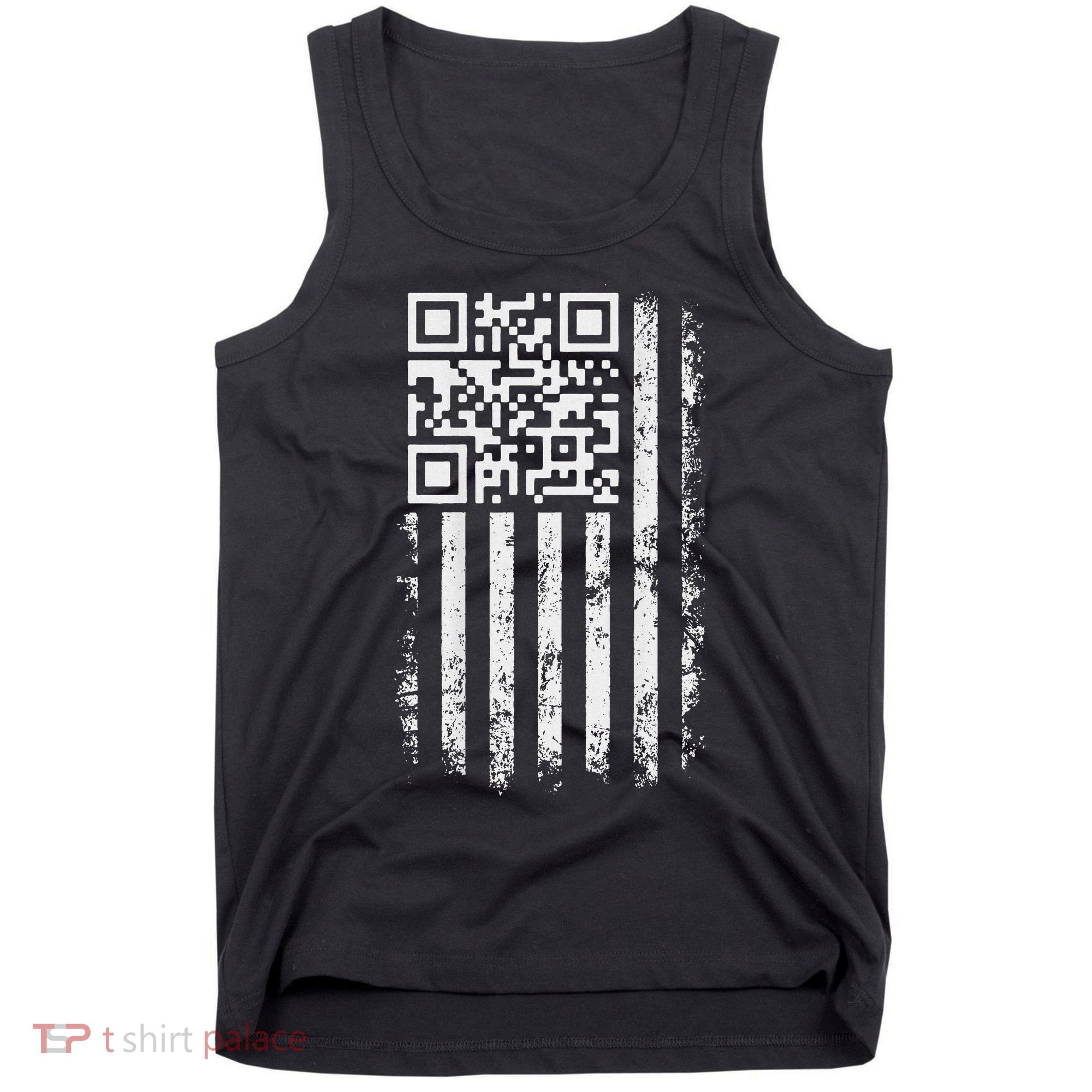 Funny Qr Scan Me President Trump 4547 Trump Dancing Code Tank Top