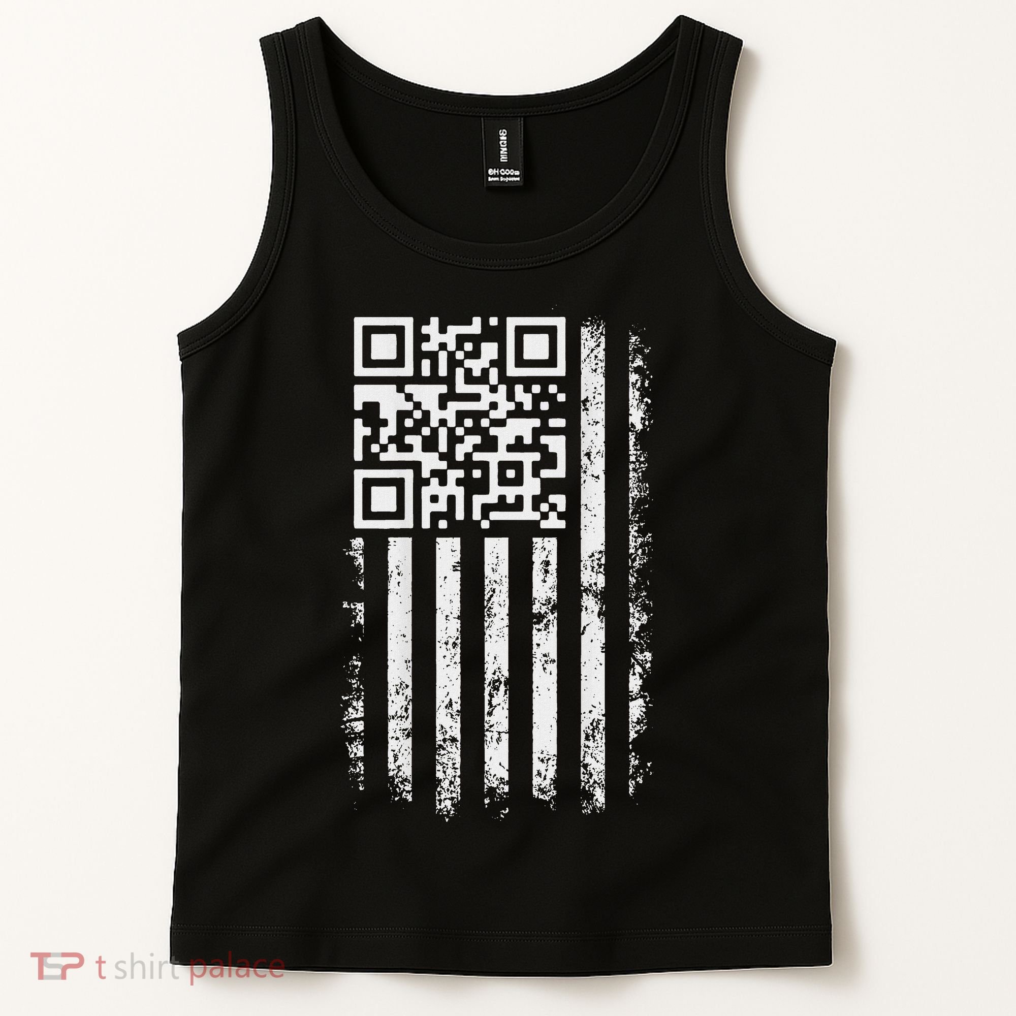 Funny Qr Scan Me President Trump 4547 Trump Dancing Code Tank Top