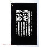Funny Qr Scan Me President Trump 4547 Trump Dancing Code Golf Towel thumb 0