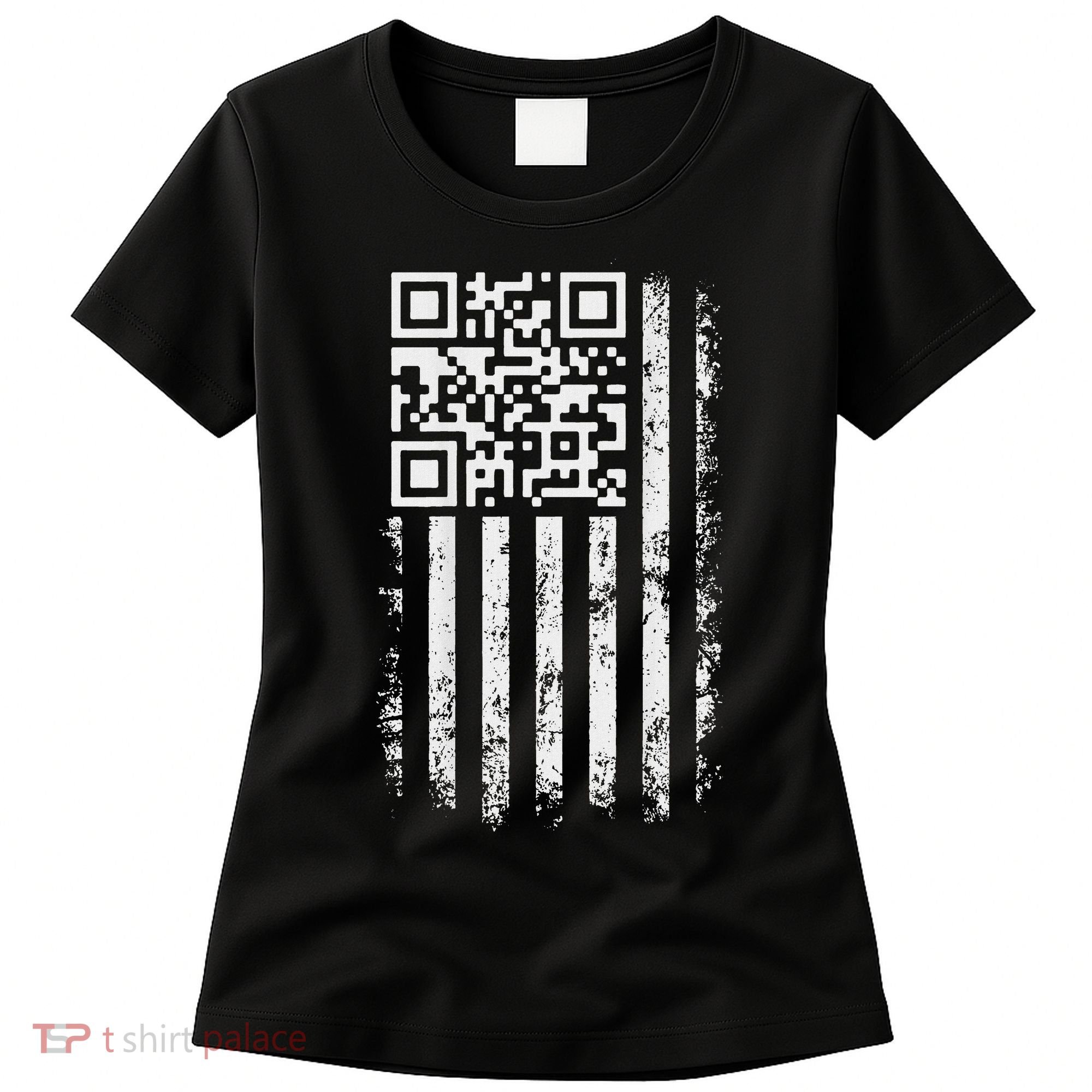 Funny Qr Scan Me President Trump 4547 Trump Dancing Code Women's T-Shirt