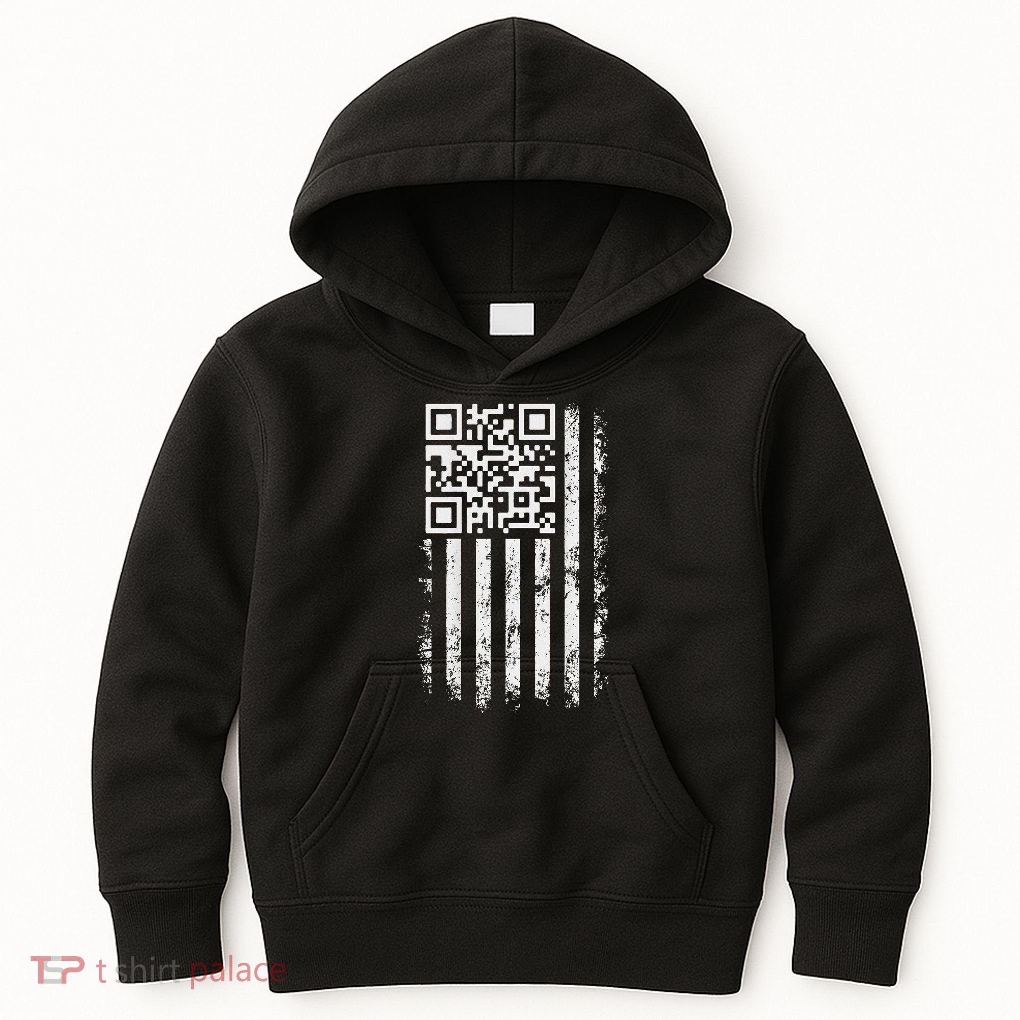 Funny Qr Scan Me President Trump 4547 Trump Dancing Code Kids Hoodie