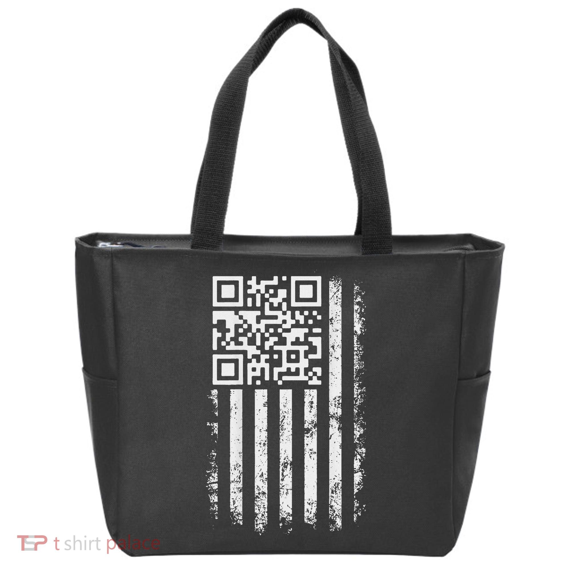 Funny Qr Scan Me President Trump 4547 Trump Dancing Code Tote Bag