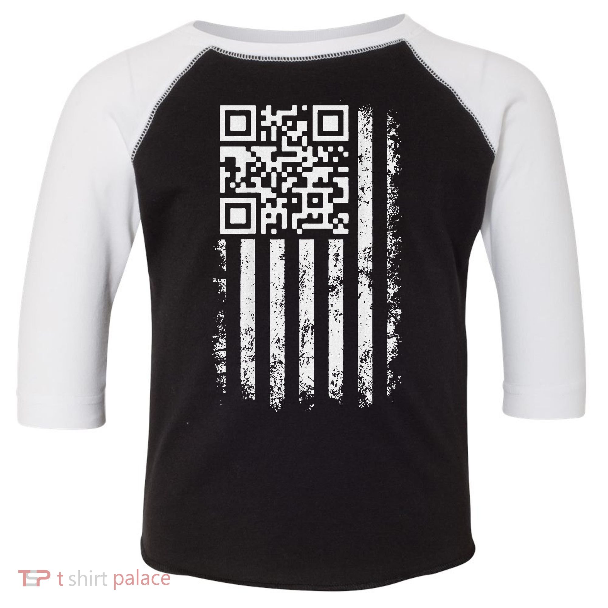 Funny Qr Scan Me President Trump 4547 Trump Dancing Code Toddler Fine Jersey T-Shirt