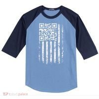 Funny Qr Scan Me President Trump 4547 Trump Dancing Code Raglan Baseball Sleeve Shirt thumb 0