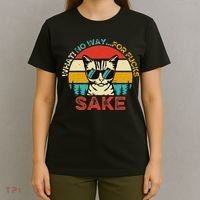 Funny Quotes Vintage What No Way For Fucks Sake Cats Lovers T-Shirt thumb 4