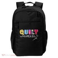 Funny Quilt Whisperer Quilting Saying Quote Sewing Gift Idea Great Gift Backpack thumb 0