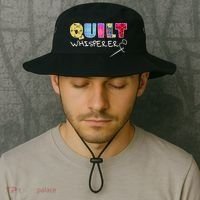 Funny Quilt Whisperer Quilting Saying Quote Sewing Gift Idea Great Gift Bucket Hat thumb 2