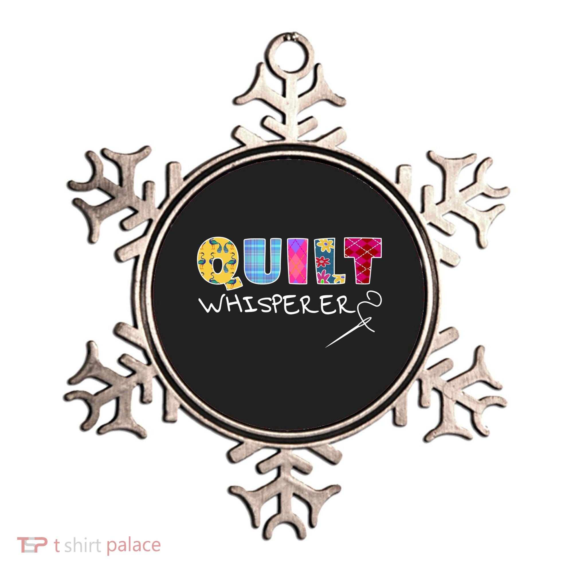 Funny Quilt Whisperer Quilting Saying Quote Sewing Gift Idea Great Gift Ornament