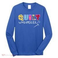 Funny Quilt Whisperer Quilting Saying Quote Sewing Gift Idea Great Gift Long Sleeve Shirt thumb 0