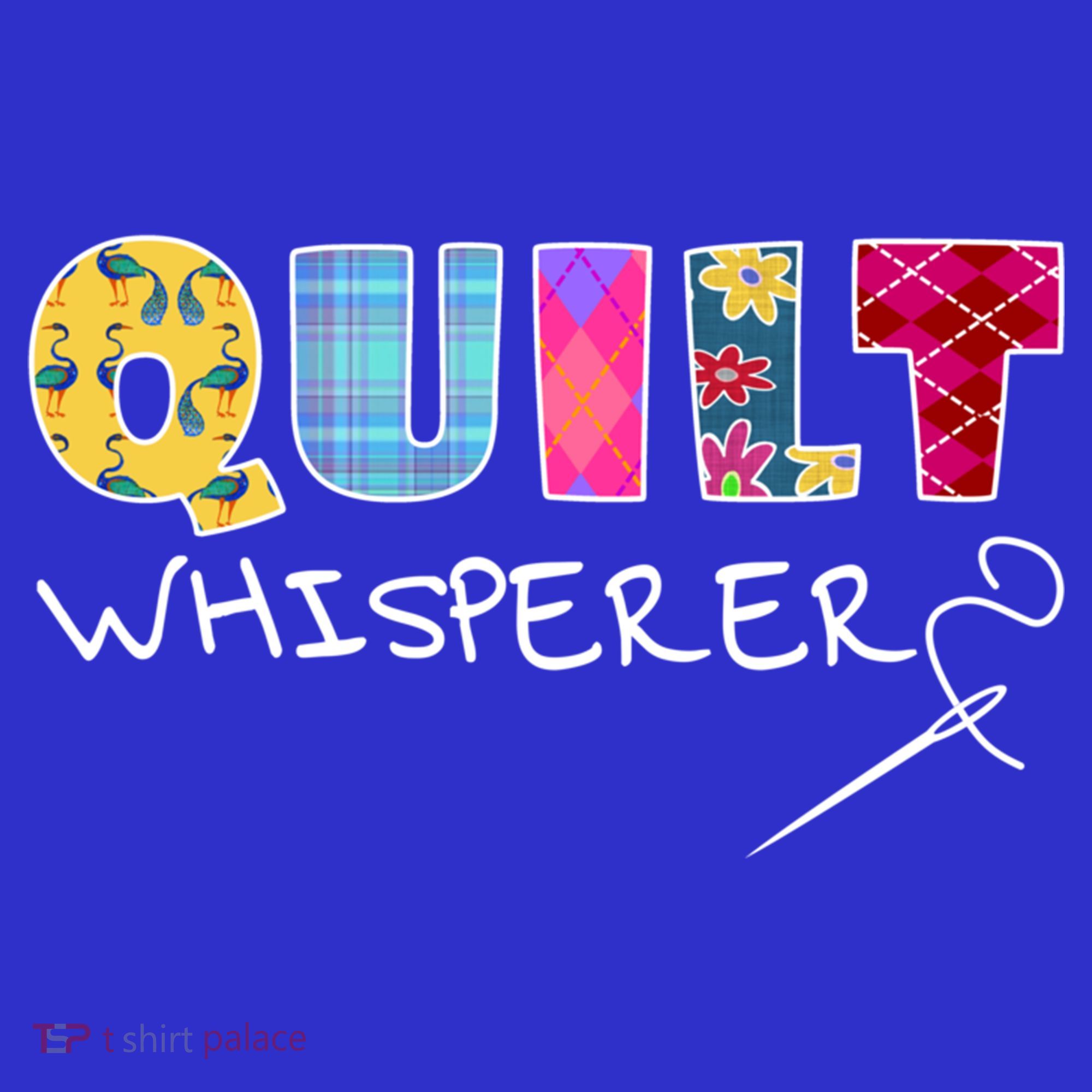 Funny Quilt Whisperer Quilting Saying Quote Sewing Gift Idea Great Gift Coaster