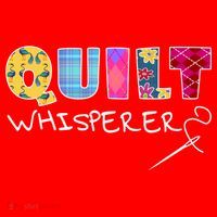 Funny Quilt Whisperer Quilting Saying Quote Sewing Gift Idea Great Gift Santa Hat thumb 1