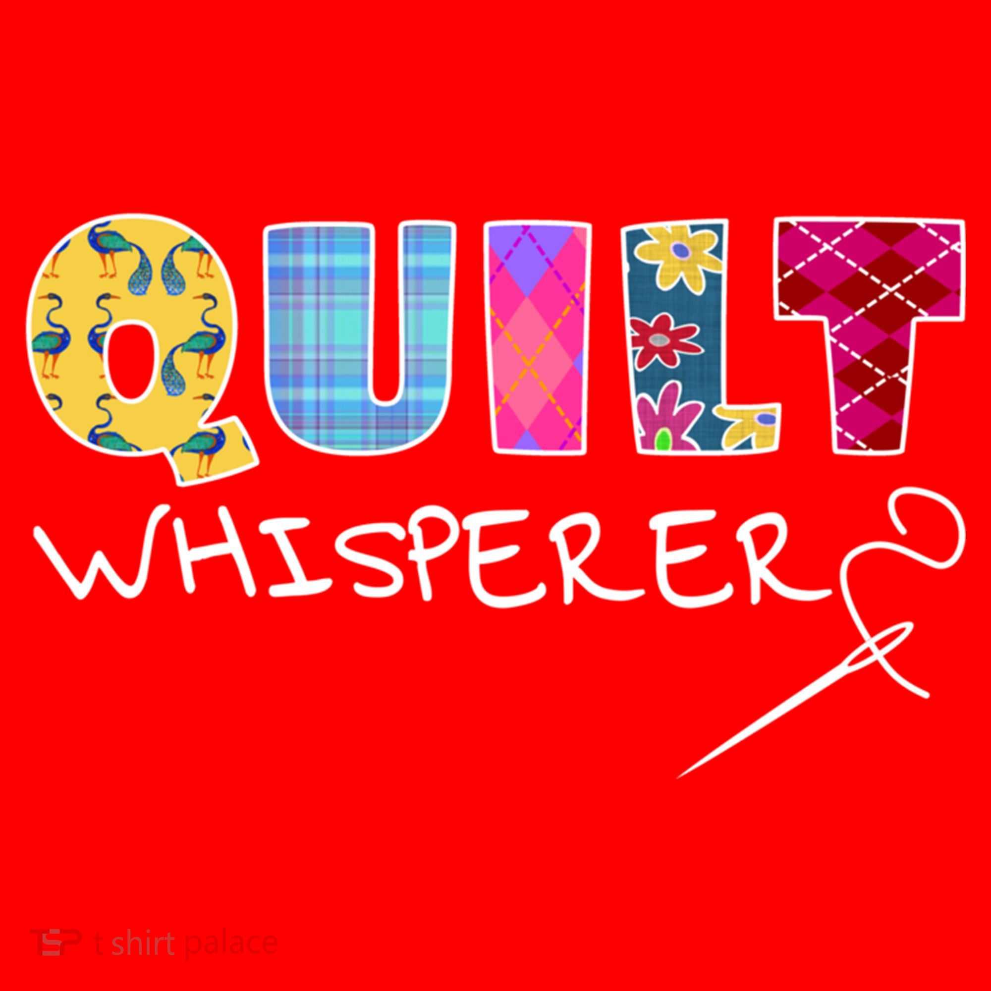 Funny Quilt Whisperer Quilting Saying Quote Sewing Gift Idea Great Gift Santa Hat