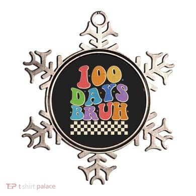 Funny Retro 100 Days Bruh 100 Days Of School Ornament