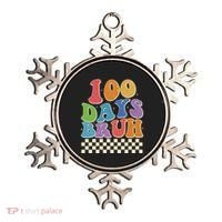 Funny Retro 100 Days Bruh 100 Days Of School Ornament thumb 0