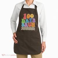 Funny Retro 100 Days Bruh 100 Days Of School Apron thumb 2