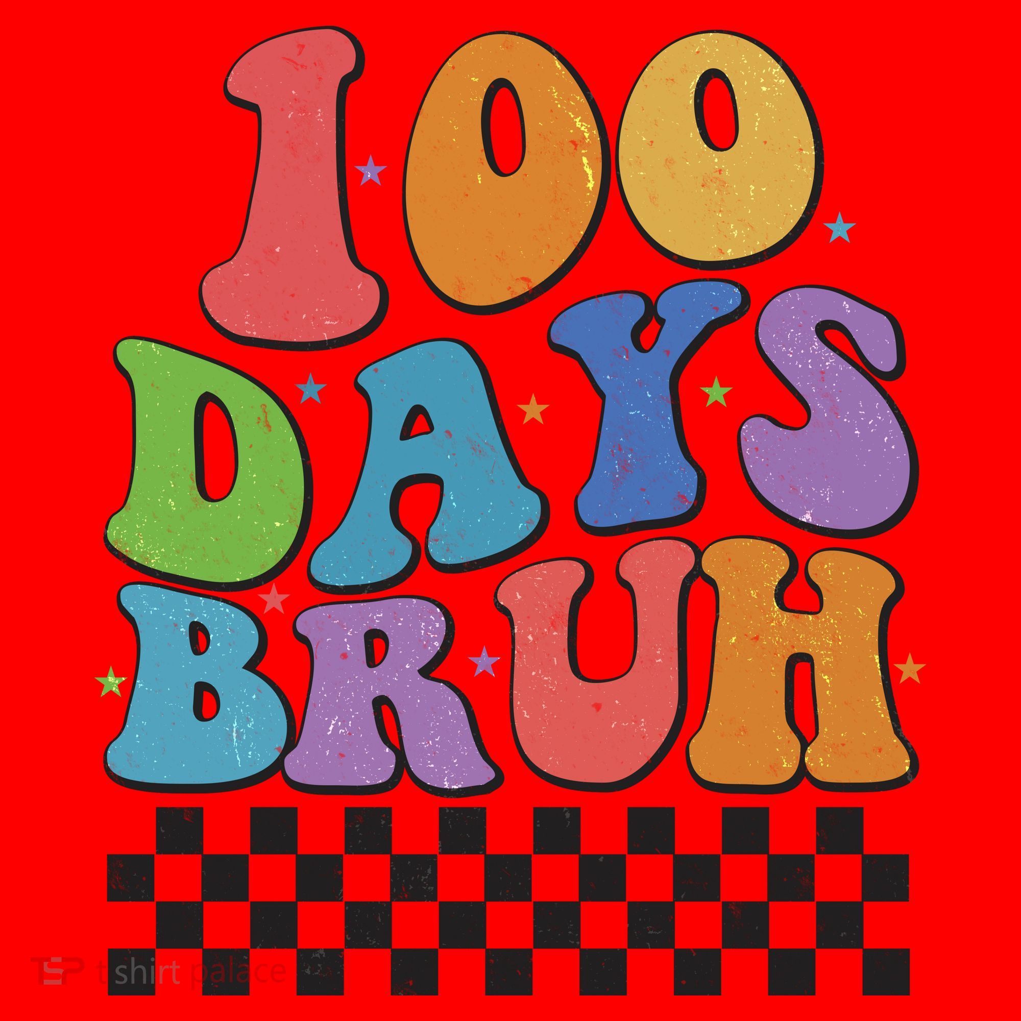 Funny Retro 100 Days Bruh 100 Days Of School Santa Hat