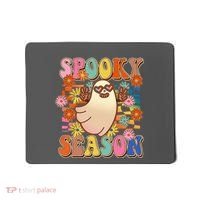 Funny Retro 60s Halloween Spooky Season Hippie Ghost Mousepad thumb 0