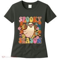 Funny Retro 60s Halloween Spooky Season Hippie Ghost Women's T-Shirt thumb 0