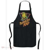 Funny Retro 80's Turtley Rad Skateboarding Turtle Apron thumb 0