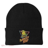 Funny Retro 80's Turtley Rad Skateboarding Turtle Beanie thumb 0