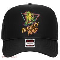Funny Retro 80's Turtley Rad Skateboarding Turtle Hat thumb 0