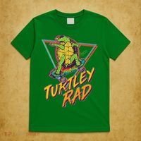 Funny Retro 80's Turtley Rad Skateboarding Turtle T-Shirt thumb 5