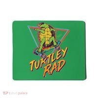 Funny Retro 80's Turtley Rad Skateboarding Turtle Mousepad thumb 0