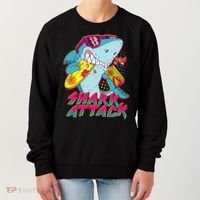 Funny Retro 80s Shark Attack Women's Sweatshirt thumb 0