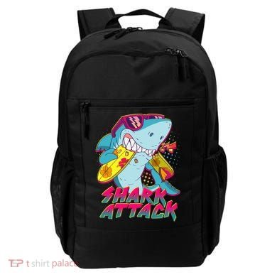 Funny Retro 80s Shark Attack Backpack