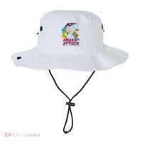 Funny Retro 80s Shark Attack Bucket Hat thumb 0