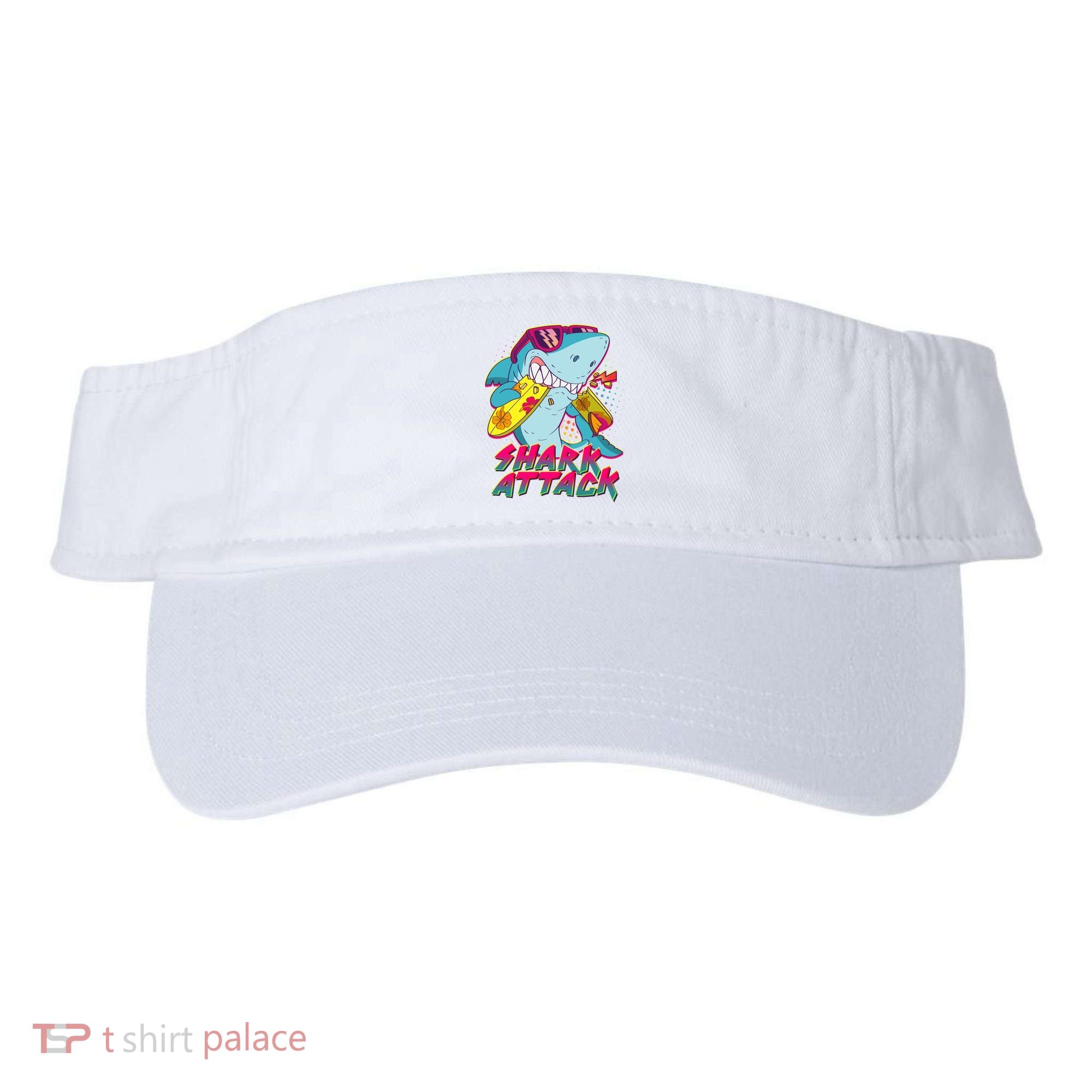 Funny Retro 80s Shark Attack Visor