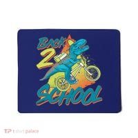 Funny Retro 80's 90's Back To 2 School TRex Dinosaur Bike Mousepad thumb 0