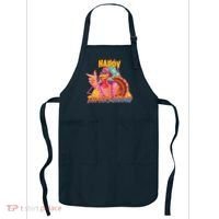 Funny Retro 80s 90s Thanksgiving Turkey Apron thumb 0
