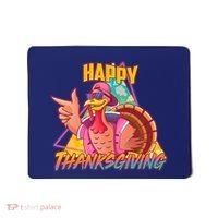Funny Retro 80s 90s Thanksgiving Turkey Mousepad thumb 0