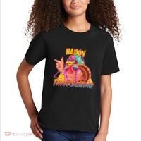 Funny Retro 80s 90s Thanksgiving Turkey Kids T-Shirt thumb 2