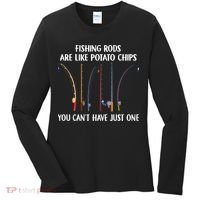 Fishing Rods Are Like Potato Chips You Can’t Have Just One Women's Long Sleeve Shirt thumb 0