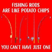 Fishing Rods Are Like Potato Chips You Can’t Have Just One Santa Hat thumb 1