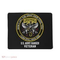 Funny Retired Army Ranger Veteran USA Military Vet Mousepad thumb 0